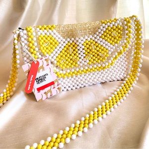 ‘LEMON’ BEADED HANDCRAFTED PURSE